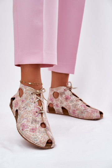 Rakstaina Āda Sieviešu puszābaki Tā irciejka 03426-48 smilšu krāsas