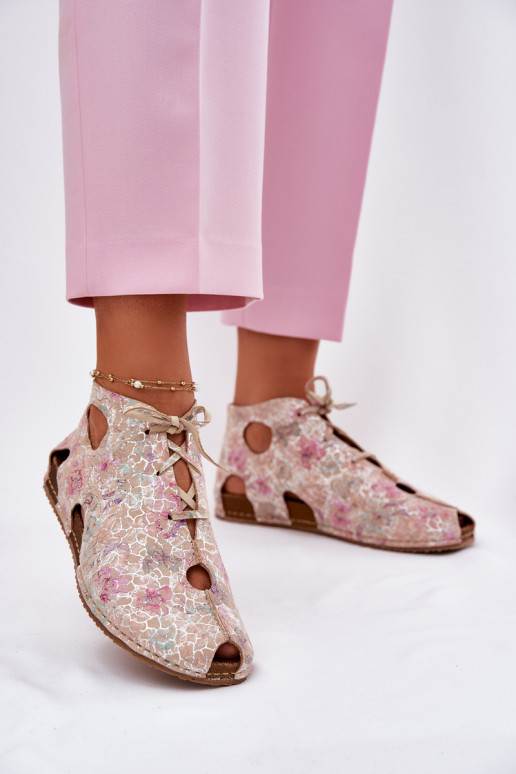 Rakstaina Āda Sieviešu puszābaki Tā irciejka 03426-48 smilšu krāsas Rakstaina Āda Sieviešu puszābaki Tā irciejka 03426-48 smilšu krāsas