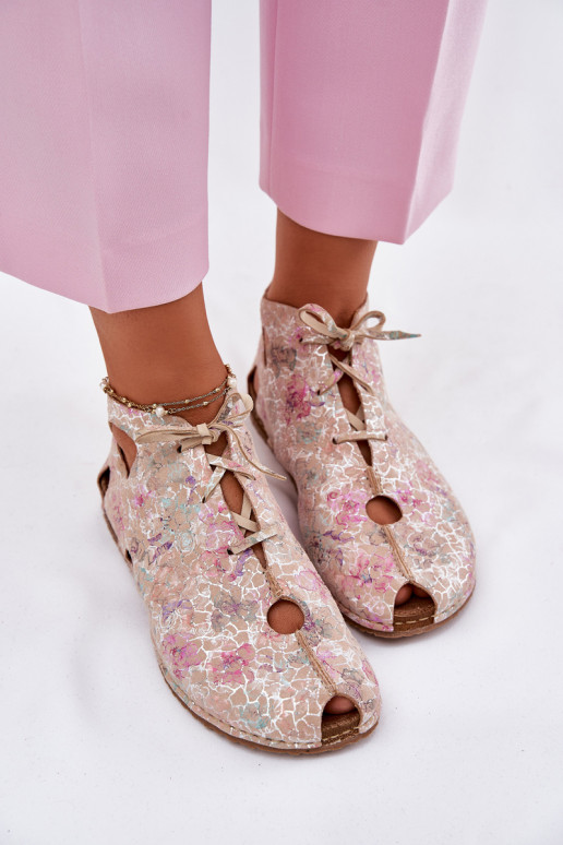 Rakstaina Āda Sieviešu puszābaki Tā irciejka 03426-48 smilšu krāsas Rakstaina Āda Sieviešu puszābaki Tā irciejka 03426-48 smilšu krāsas