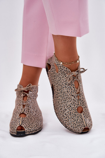 Rakstaina Āda Sieviešu puszābaki Tā irciejka 03426-49 ar leoparda kažokādas rakstu