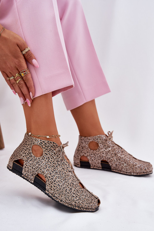 Rakstaina Āda Sieviešu puszābaki Tā irciejka 03426-49 ar leoparda kažokādas rakstu Rakstaina Āda Sieviešu puszābaki Tā irciejka 03426-49 ar leoparda kažokādas rakstu