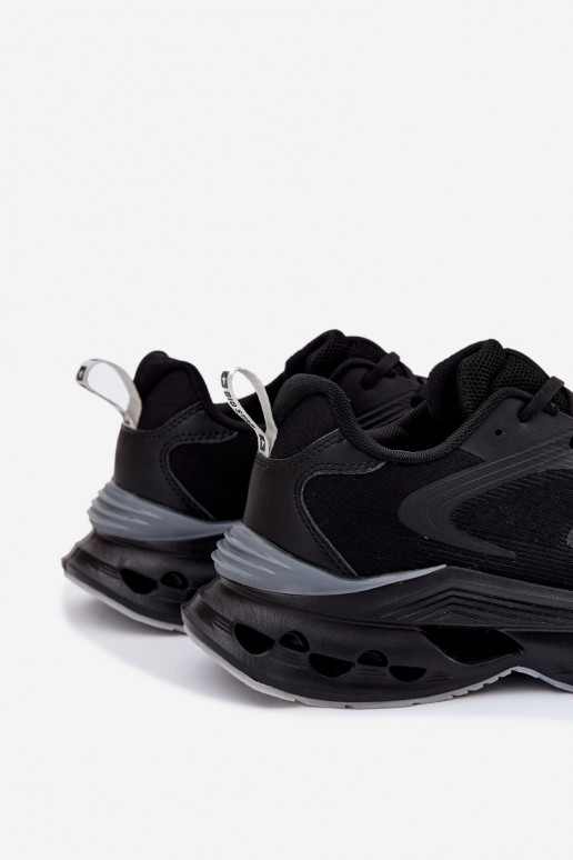 sporta apavi Vīriešiem ar platformu Big Star RR174022 Hi-Poly System melnas krāsas sporta apavi Vīriešiem ar platformu Big Star RR174022 Hi-Poly System melnas krāsas