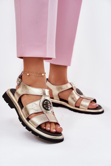 Sieviešu basenes Sieviešu Laque Ar greznu Detalem Artiker 56C0689 Zelta krāsas