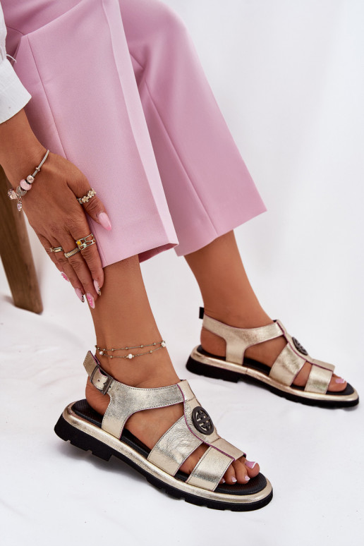 Sieviešu basenes Sieviešu Laque Ar greznu Detalem Artiker 56C0689 Zelta krāsas