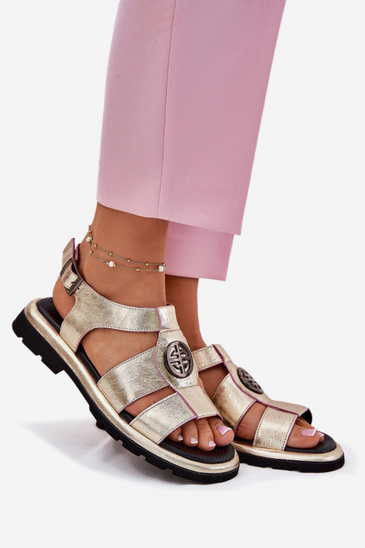 Sieviešu basenes Sieviešu Laque Ar greznu Detalem Artiker 56C0689 Zelta krāsas