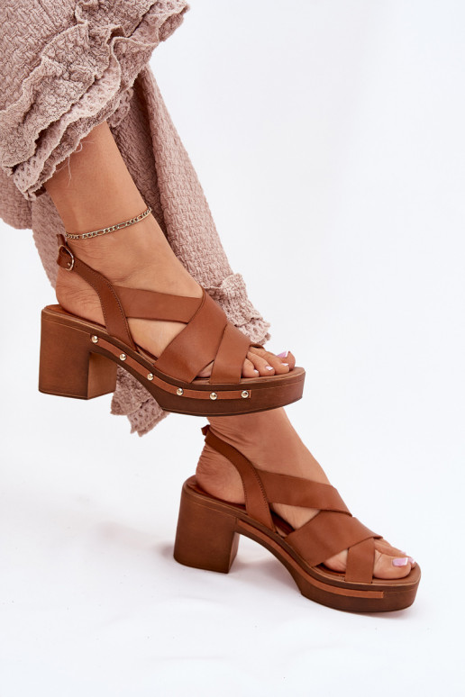 Sieviešu basenes Zazoo 1081 brūnas krāsas