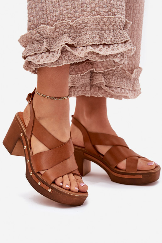 Sieviešu basenes Zazoo 1081 brūnas krāsas