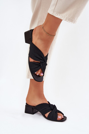 sieviešu čības Klockā Tā irciejka 06955-01 melnas krāsas