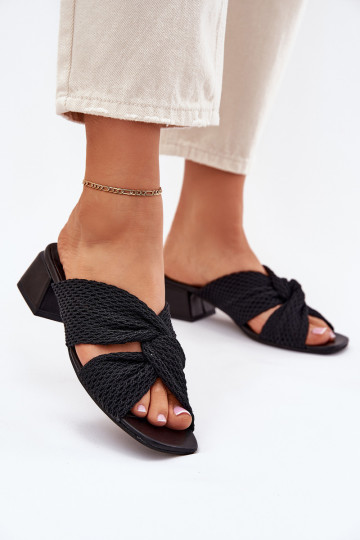 sieviešu čības Klockā Tā irciejka 06955-01 melnas krāsas 2