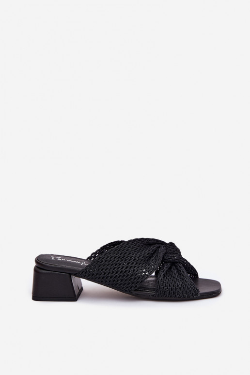 sieviešu čības Klockā Tā irciejka 06955-01 melnas krāsas sieviešu čības Klockā Tā irciejka 06955-01 melnas krāsas