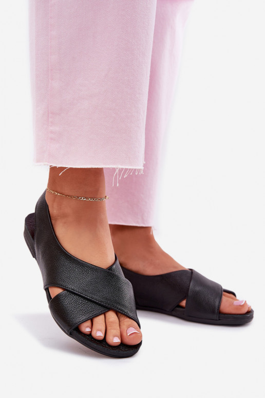 Zazoo 40407 sandales Āda Sieviešu melnas krāsas Zazoo 40407 sandales Āda Sieviešu melnas krāsas