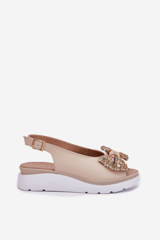 Sieviešu basenes Sieviešu Uz Ķīļa ar bantītēm Zazoo 1882 smilšu krāsas Sieviešu basenes Sieviešu Uz Ķīļa ar bantītēm Zazoo 1882 smilšu krāsas