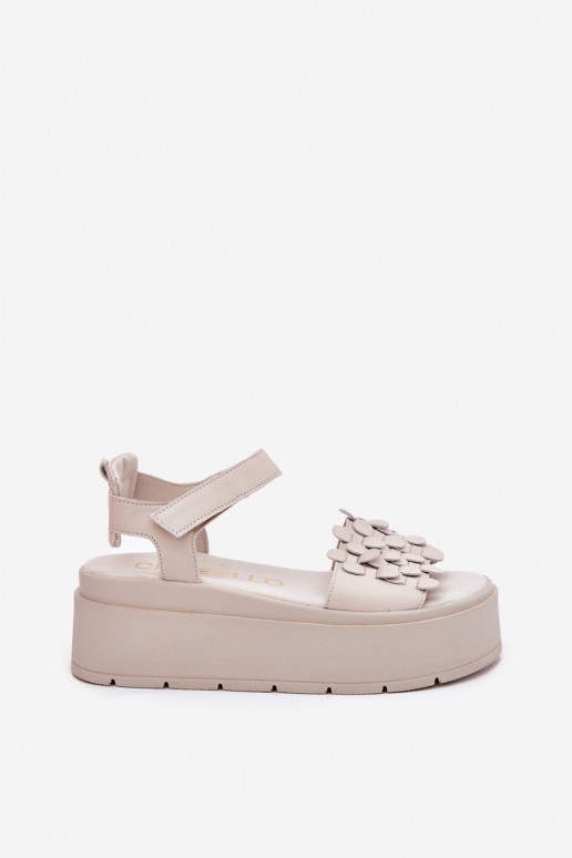 Sieviešu basenes Sieviešu ar platformu CheBello 4701 smilšu krāsas Sieviešu basenes Sieviešu ar platformu CheBello 4701 smilšu krāsas