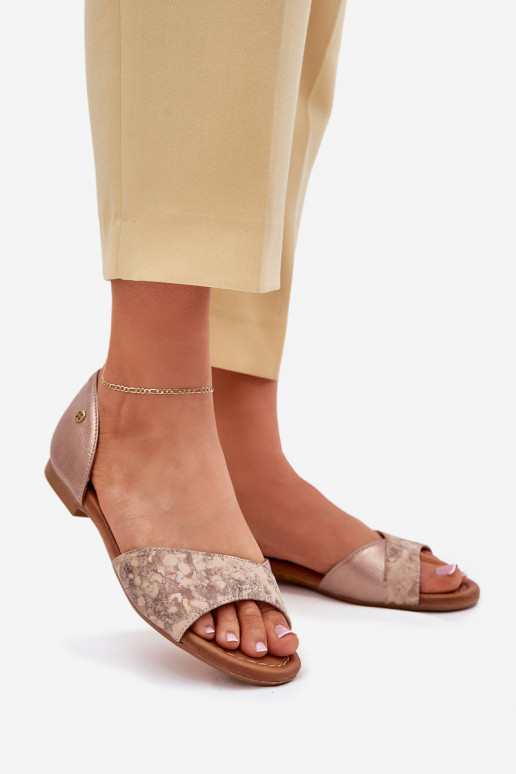 Sieviešu basenes Sieviešu ar platiem papēžiem Tā irciejka 06947-25 Zelta krāsas Sieviešu basenes Sieviešu ar platiem papēžiem Tā irciejka 06947-25 Zelta krāsas