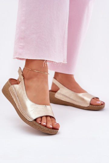 Sieviešu basenes Sieviešu Uz Ķīļa Tā irciejka L7069 -25 Zelta krāsas