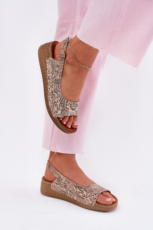 Sieviešu basenes Sieviešu Uz Ķīļa Tā irciejka L7069-04 smilšu krāsas Sieviešu basenes Sieviešu Uz Ķīļa Tā irciejka L7069-04 smilšu krāsas