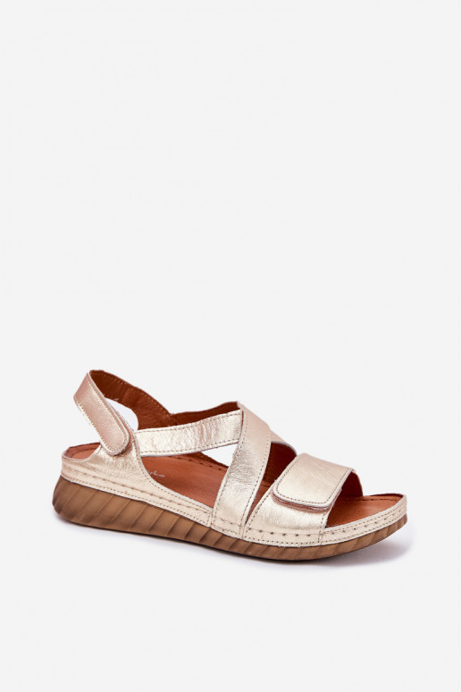 Sieviešu basenes Sieviešu ar lipīgām aizdarēm Tā irciejka L6848-25 Zelta krāsas