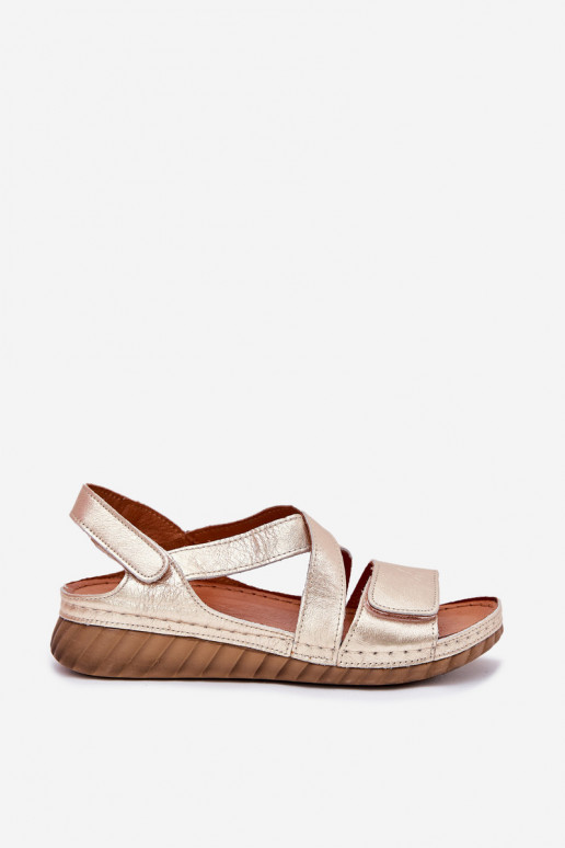 Sieviešu basenes Sieviešu ar lipīgām aizdarēm Tā irciejka L6848-25 Zelta krāsas