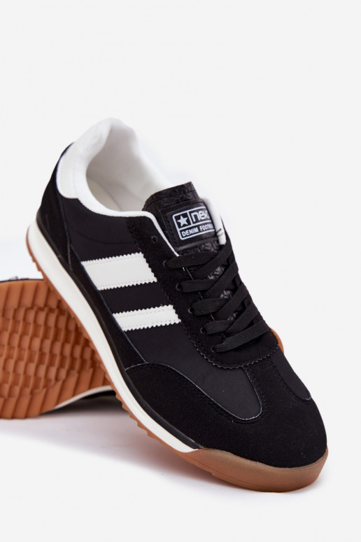 sporta apavi Sneakers modeļa apavi Vīriešiem melnas krāsas Sivara