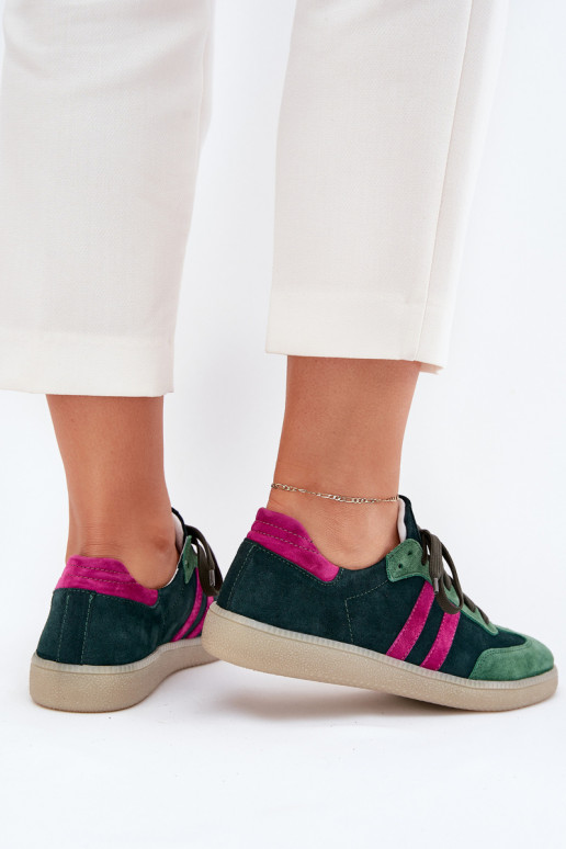 Zazoo N1068 zamšādas Zems Sneakers modeļa apavi Sieviešu haki krāsas Zazoo N1068 zamšādas Zems Sneakers modeļa apavi Sieviešu haki krāsas