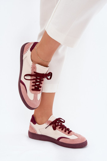 Āda Sneakers modeļa apavi Sieviešu Zazoo N1202 Rozā krāsas