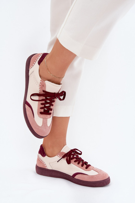 Āda Sneakers modeļa apavi Sieviešu Zazoo N1202 Rozā krāsas