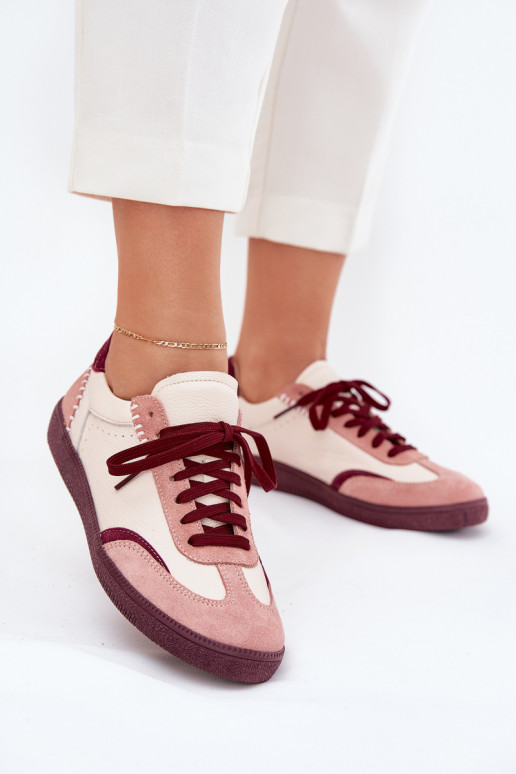 Āda Sneakers modeļa apavi Sieviešu Zazoo N1202 Rozā krāsas