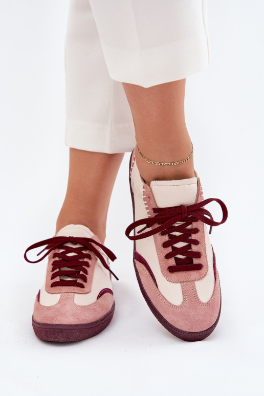 Āda Sneakers modeļa apavi Sieviešu Zazoo N1202 Rozā krāsas