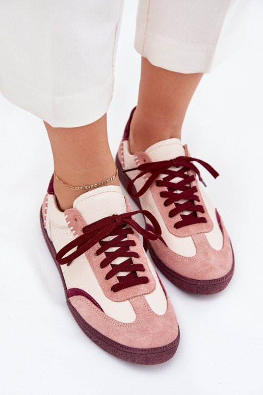 Āda Sneakers modeļa apavi Sieviešu Zazoo N1202 Rozā krāsas