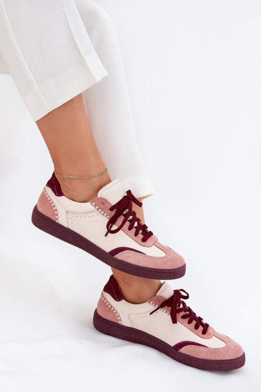 Āda Sneakers modeļa apavi Sieviešu Zazoo N1202 Rozā krāsas