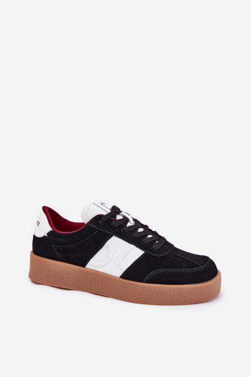 zamšādas Sneakers modeļa apavi Sieviešu Daniel Lopez Just Dare SS2D4021 melnas krāsas zamšādas Sneakers modeļa apavi Sieviešu Daniel Lopez Just Dare SS2D4021 melnas krāsas