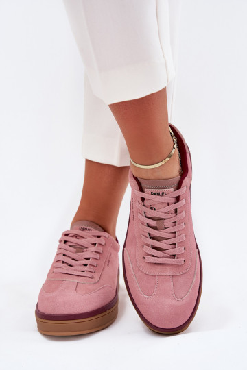 zamšādas Sieviešu Sneakers modeļa apavi Daniel Lopez Just Dare SS2D4010 Rozā krāsas 2