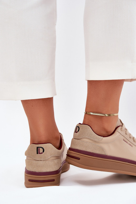 Āda Sieviešu Sneakers modeļa apavi Daniel Lopez Just Dare SS2D4007 smilšu krāsas