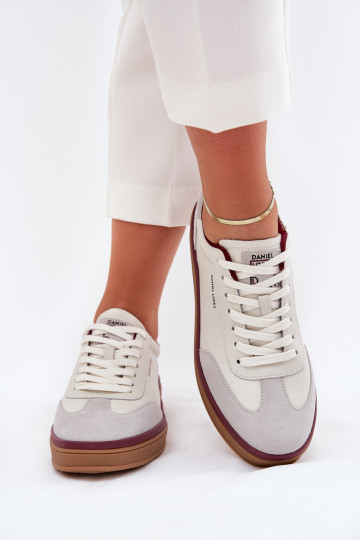 Āda Sieviešu Sneakers modeļa apavi Daniel Lopez Just Dare SS2D4008 Baltas-Pelēkas krāsas 2