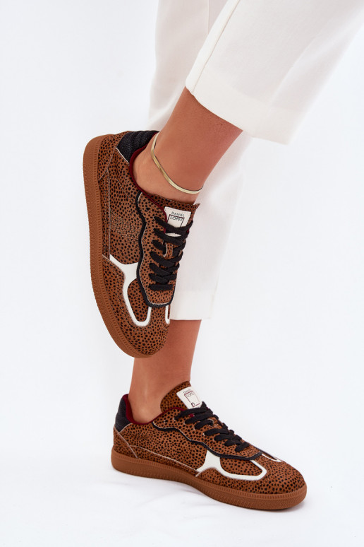 Sneakers modeļa apavi Sieviešu Daniel Lopez Just Dare SS2D4016 brūnas krāsas Sneakers modeļa apavi Sieviešu Daniel Lopez Just Dare SS2D4016 brūnas krāsas