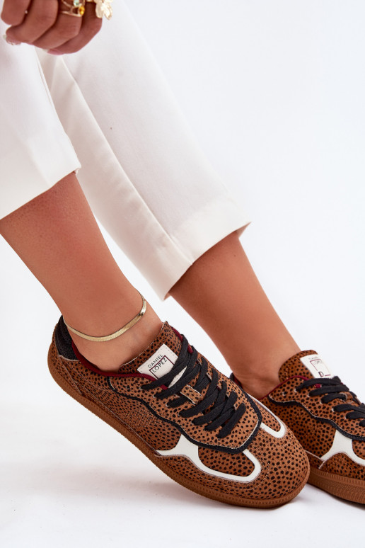 Sneakers modeļa apavi Sieviešu Daniel Lopez Just Dare SS2D4016 brūnas krāsas Sneakers modeļa apavi Sieviešu Daniel Lopez Just Dare SS2D4016 brūnas krāsas