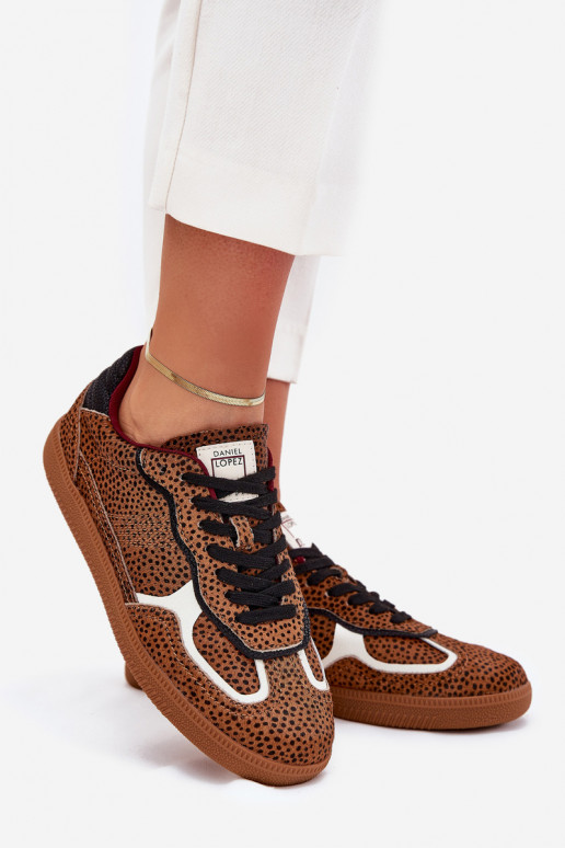 Sneakers modeļa apavi Sieviešu Daniel Lopez Just Dare SS2D4016 brūnas krāsas Sneakers modeļa apavi Sieviešu Daniel Lopez Just Dare SS2D4016 brūnas krāsas