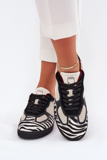Sneakers modeļa apavi Sieviešu Daniel Lopez Just Dare SS2D4015 Zebra smilšu krāsas 2
