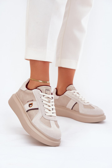 Āda Sieviešu Sneakers modeļa apavi ar platformu Daniel Lopez Just Dare SS2D4003 smilšu krāsas 2