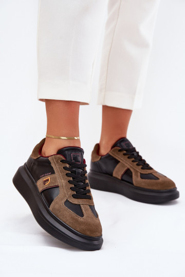 Āda Sieviešu Sneakers modeļa apavi ar platformu Daniel Lopez Just Dare SS2D4001 melnas krāsas