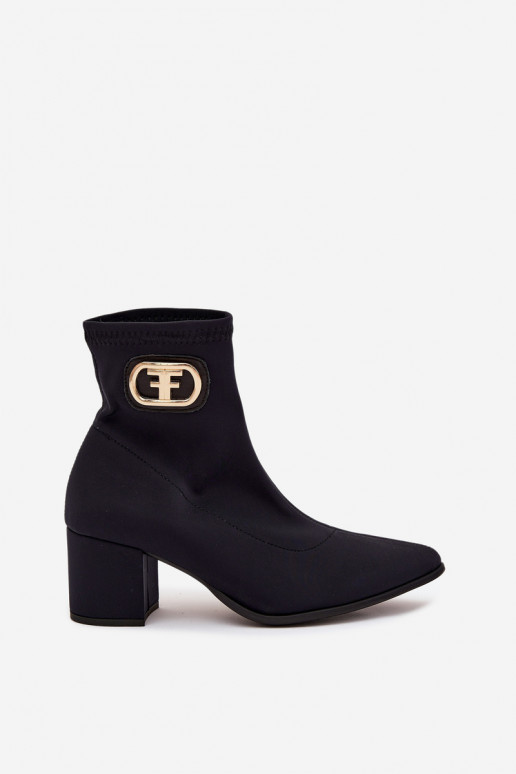 Sieviešu puszābaki Ze Zelta krāsasm Detalem Zazoo 3128 melnas krāsas