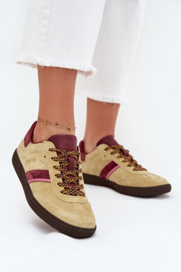 zamšādas Zems Sneakers modeļa apavi Sieviešu Big Star SS274680 HI-POLY SYSTEM Laims