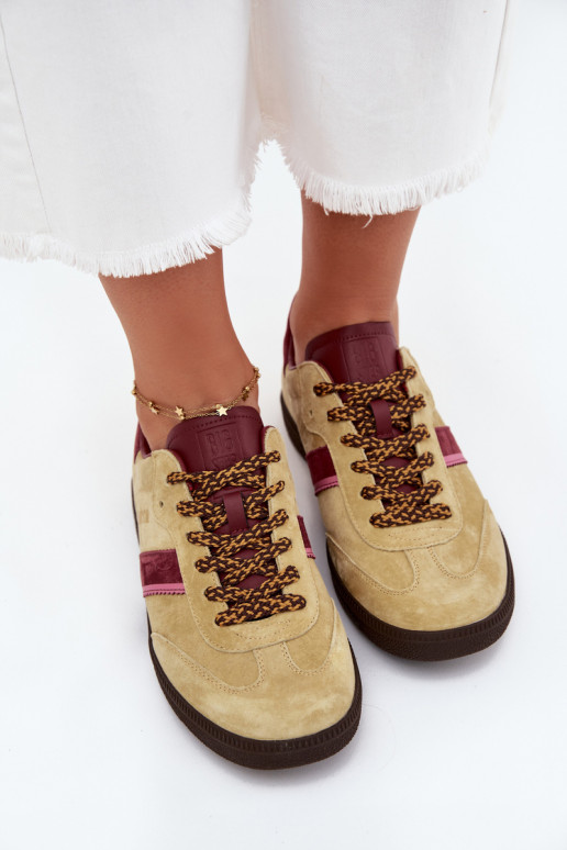 zamšādas Zems Sneakers modeļa apavi Sieviešu Big Star SS274680 HI-POLY SYSTEM Laims zamšādas Zems Sneakers modeļa apavi Sieviešu Big Star SS274680 HI-POLY SYSTEM Laims