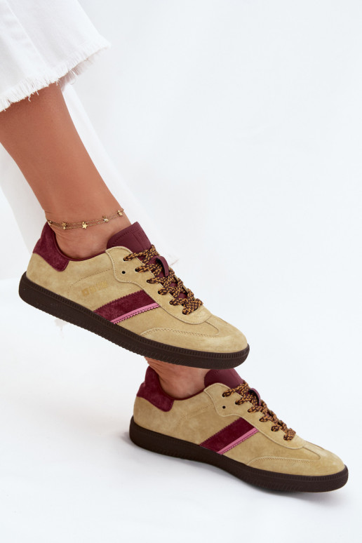 zamšādas Zems Sneakers modeļa apavi Sieviešu Big Star SS274680 HI-POLY SYSTEM Laims zamšādas Zems Sneakers modeļa apavi Sieviešu Big Star SS274680 HI-POLY SYSTEM Laims