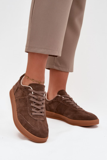 zamšādas Sneakers modeļa apavi Sieviešu Big Star SS274676 HI-POLY SYSTEM brūnas krāsas 2