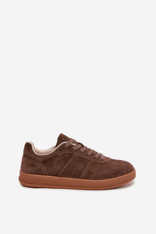 zamšādas Sneakers modeļa apavi Sieviešu Big Star SS274676 HI-POLY SYSTEM brūnas krāsas zamšādas Sneakers modeļa apavi Sieviešu Big Star SS274676 HI-POLY SYSTEM brūnas krāsas