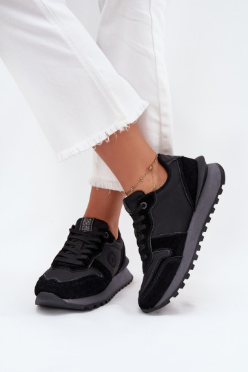 Āda Sneakers modeļa apavi Sieviešu Big Star OO274529 HI-POLY SYSTEM melnas krāsas 2