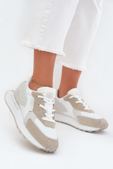 Āda Sneakers modeļa apavi Sieviešu Big Star OO274563 Hi-Poly System baltas krāsas