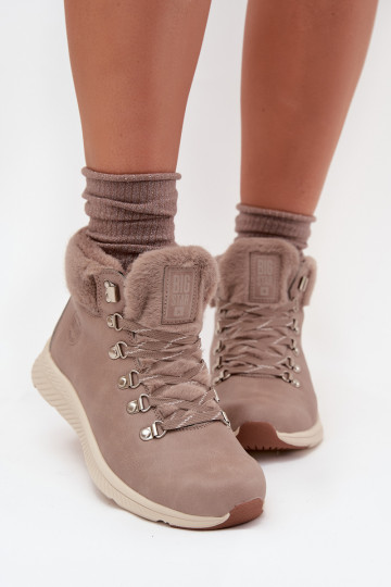 apavi Sieviešu ar kažokādu Big Star MM274487 Pelēkas krāsas 2