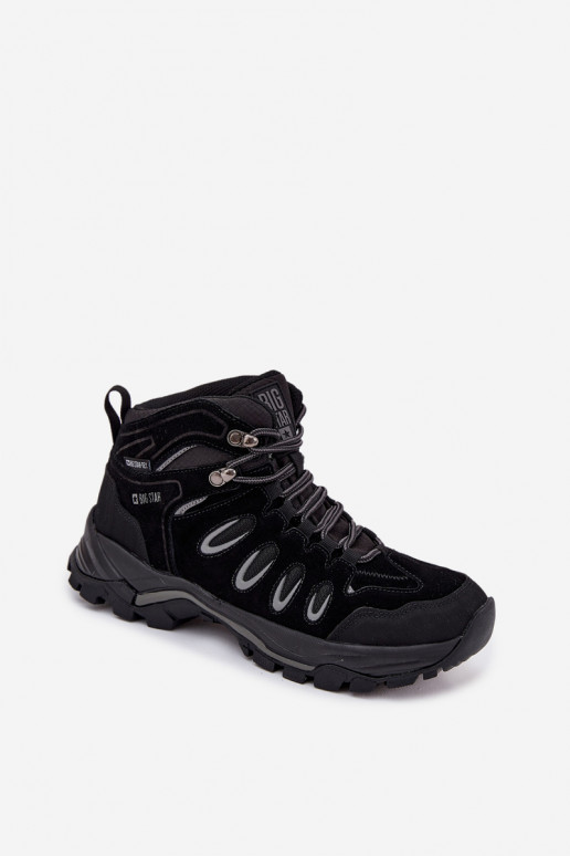 Āda pārgājienu zābaki Vīriešiem Big Star OO17433 HI-POLY SYSTEM melnas krāsas